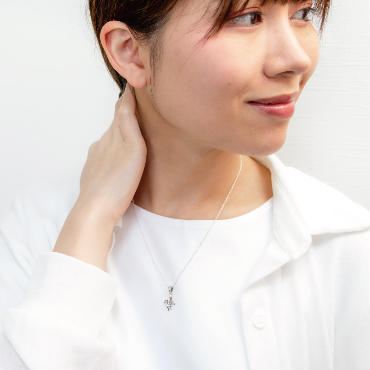 ネックレス ペンダント メンズ レディース シルバー925 キュービック