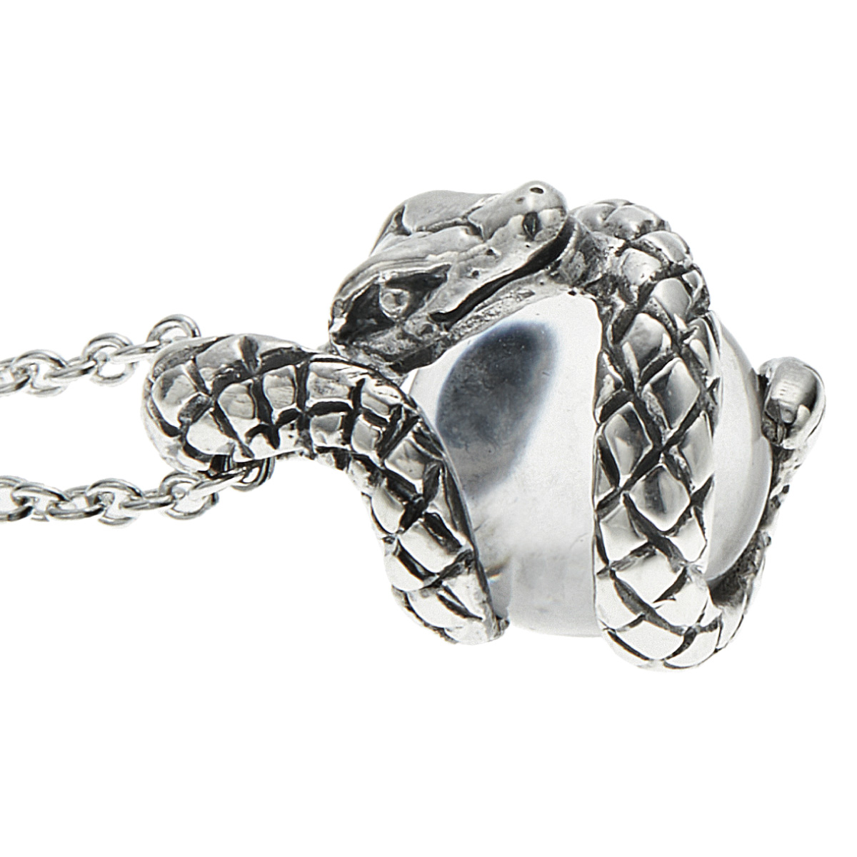 超高品質！ ブラック マンバ 蛇 スネーク ブリンブリン ネックレス ジルコニア 超高品質！ ブラック マンバ 蛇 スネーク ブリンブリン