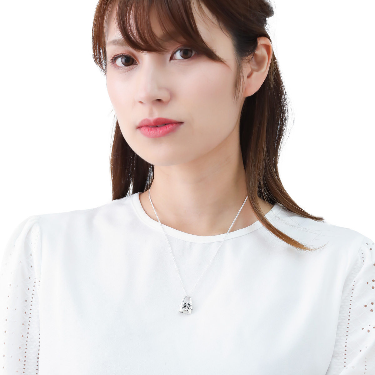 南京錠　鍵　クローバー　シルバー925 スタイリングシルバー　ペンダントトップ ネックレス ペンダント レディース メンズ シルバー925 南京錠