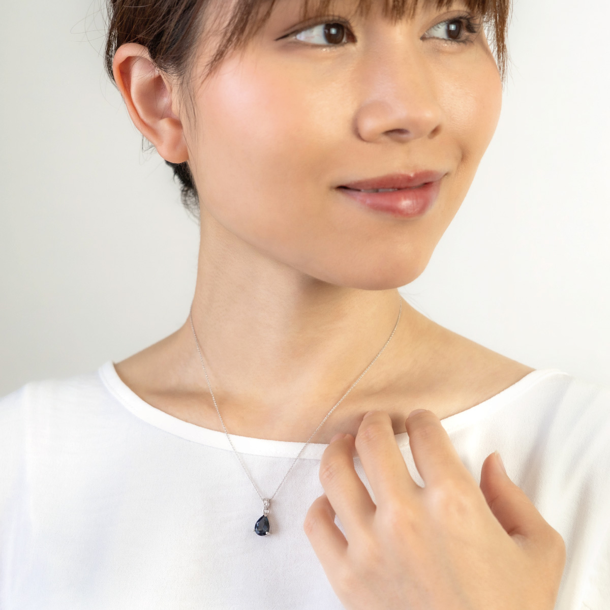 ネックレス ペンダント レディース シルバー925 ロンドンブルー 