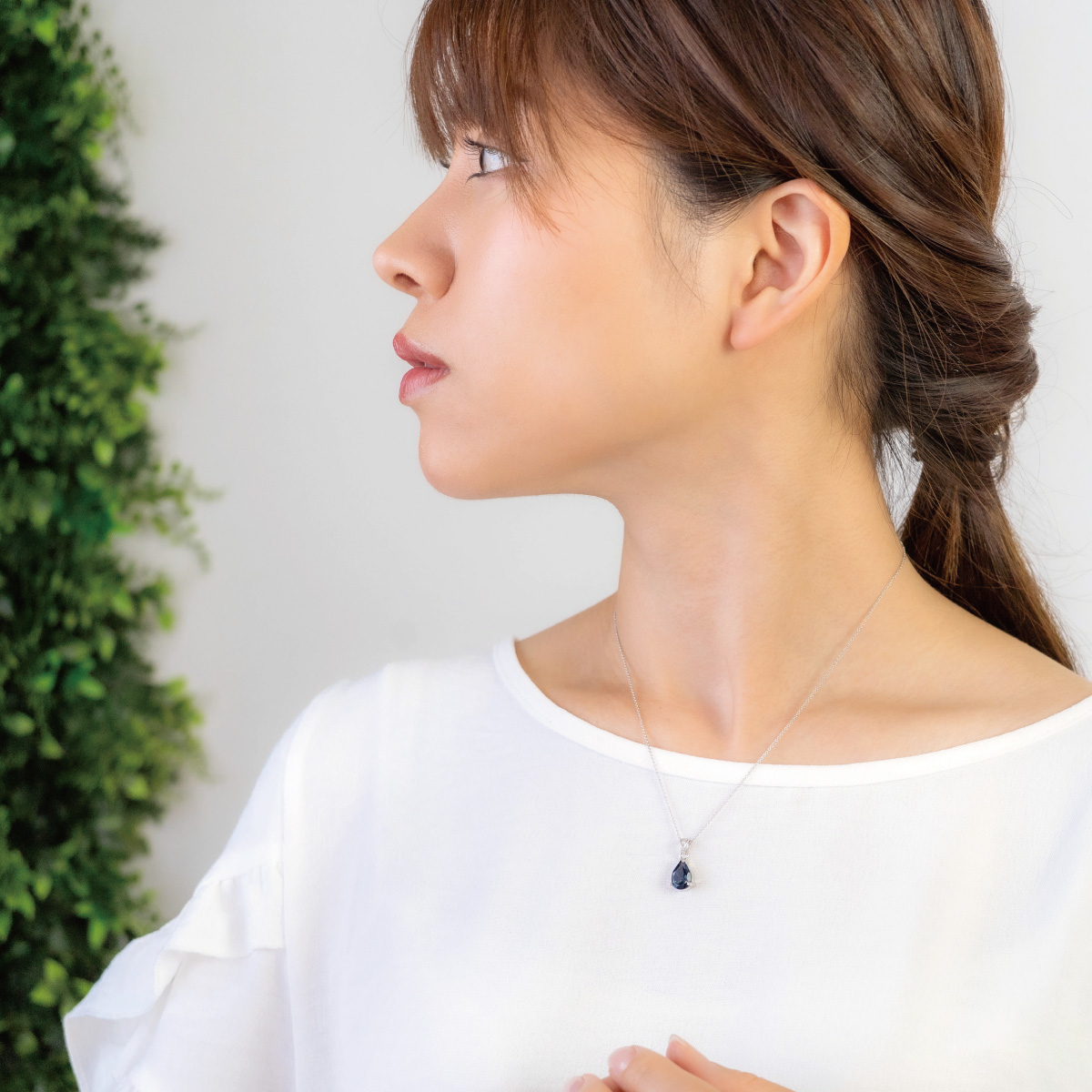 ネックレス ペンダント レディース シルバー925 ロンドンブルー 