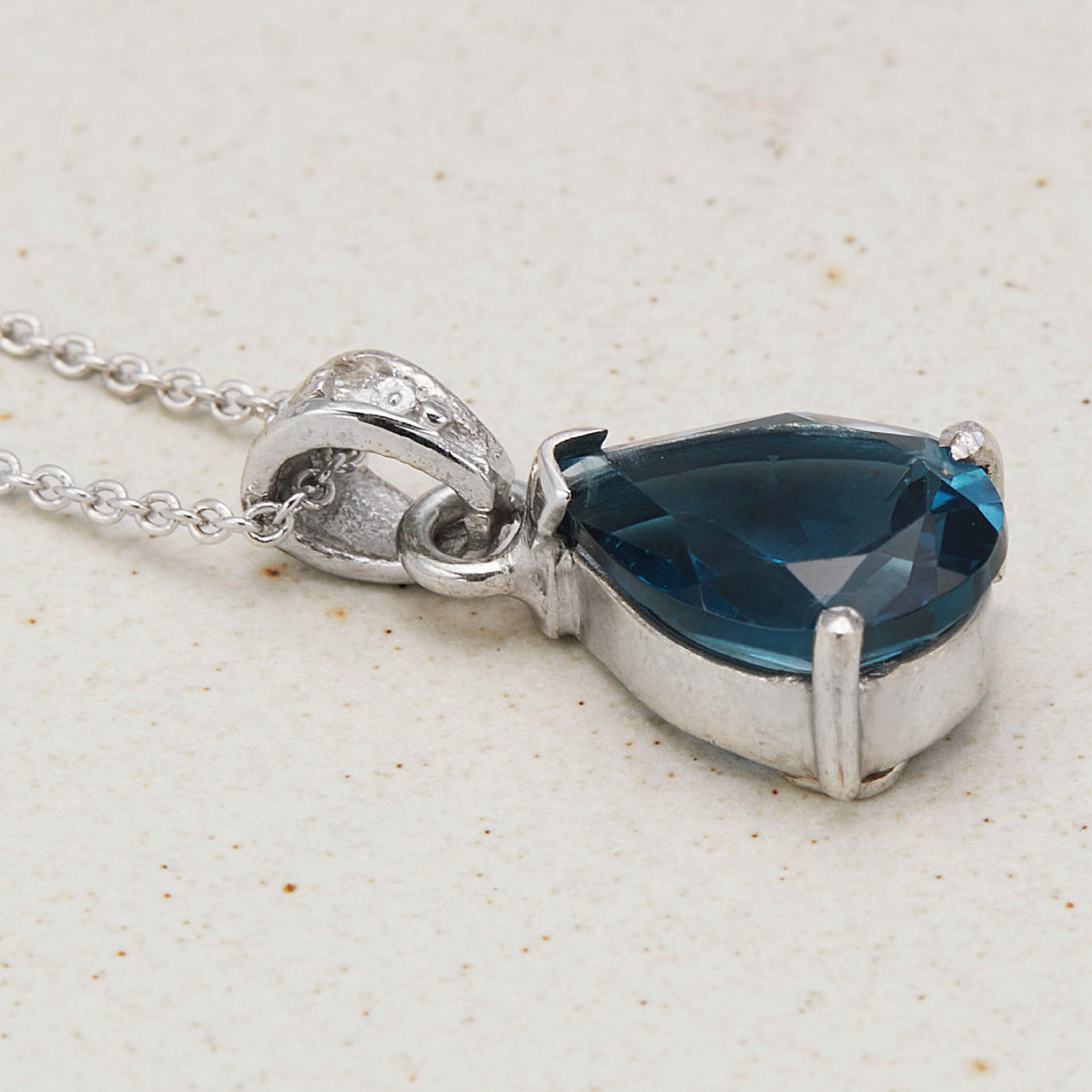 ネックレス ペンダント レディース シルバー925 ロンドンブルー