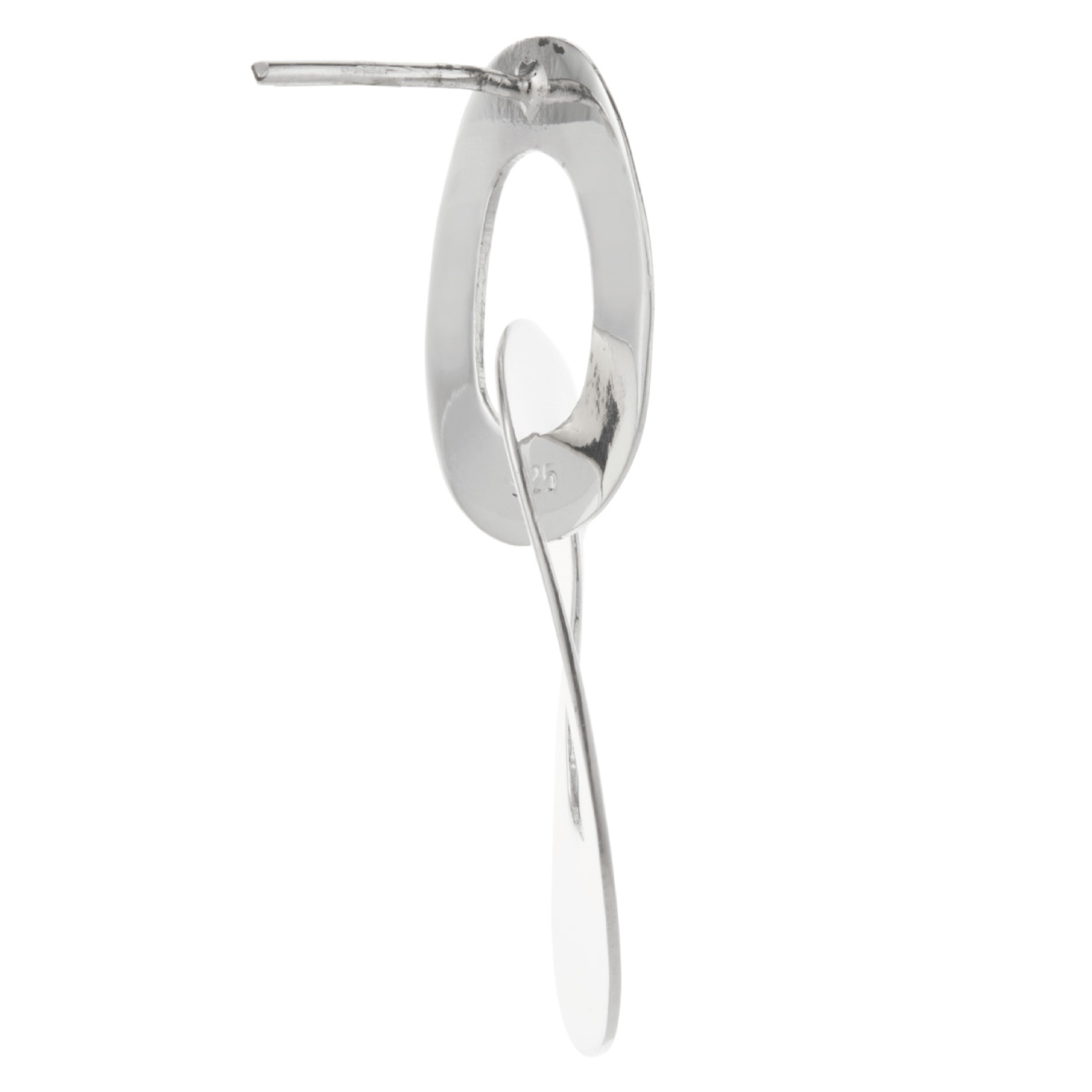 ピアス レディース シルバー925 二連サークル ダブルリング 揺れる お肌に優しい かわいい 金属アレルギー対応 爆買の画像