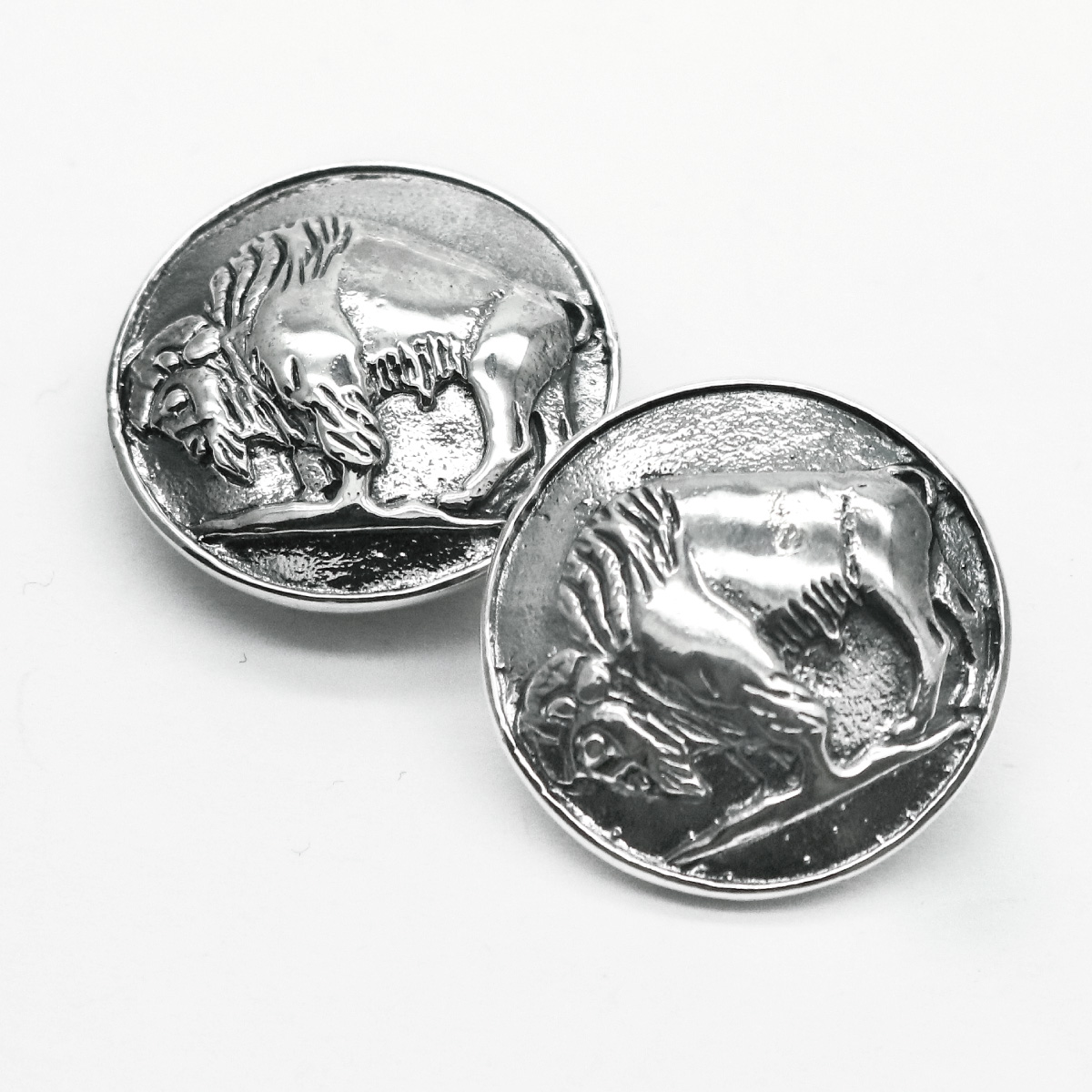 コンチョ ボタン 1個売り レディース メンズ ユニセックス シルバー925