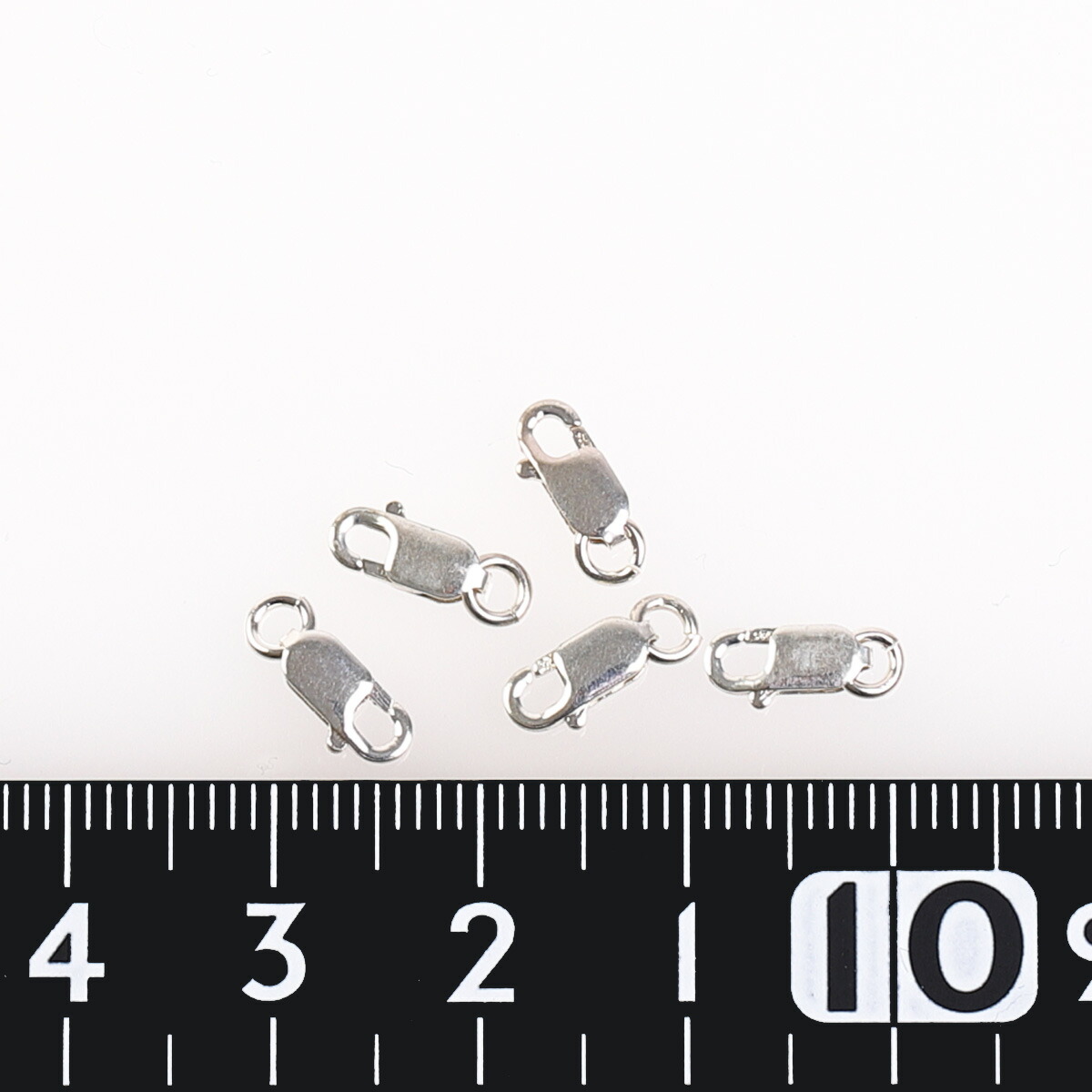 ロブスターフック シルバー925製 パーツ 5個セット Sサイズ 8mm