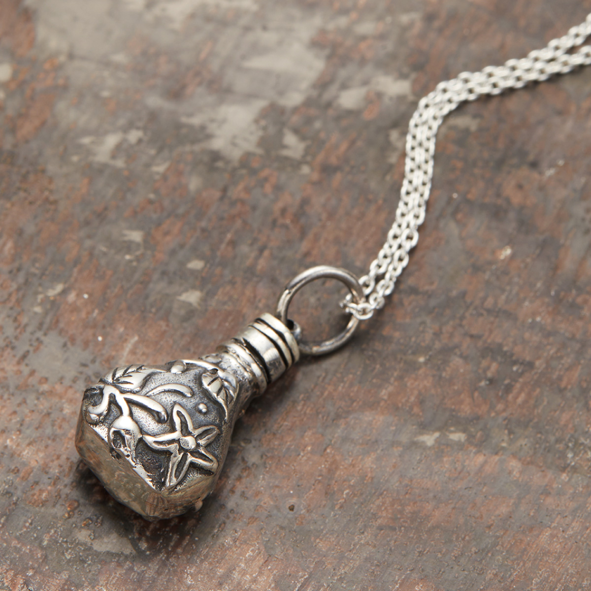 アロマペンダント ネックレス レディース シルバー925 香水瓶