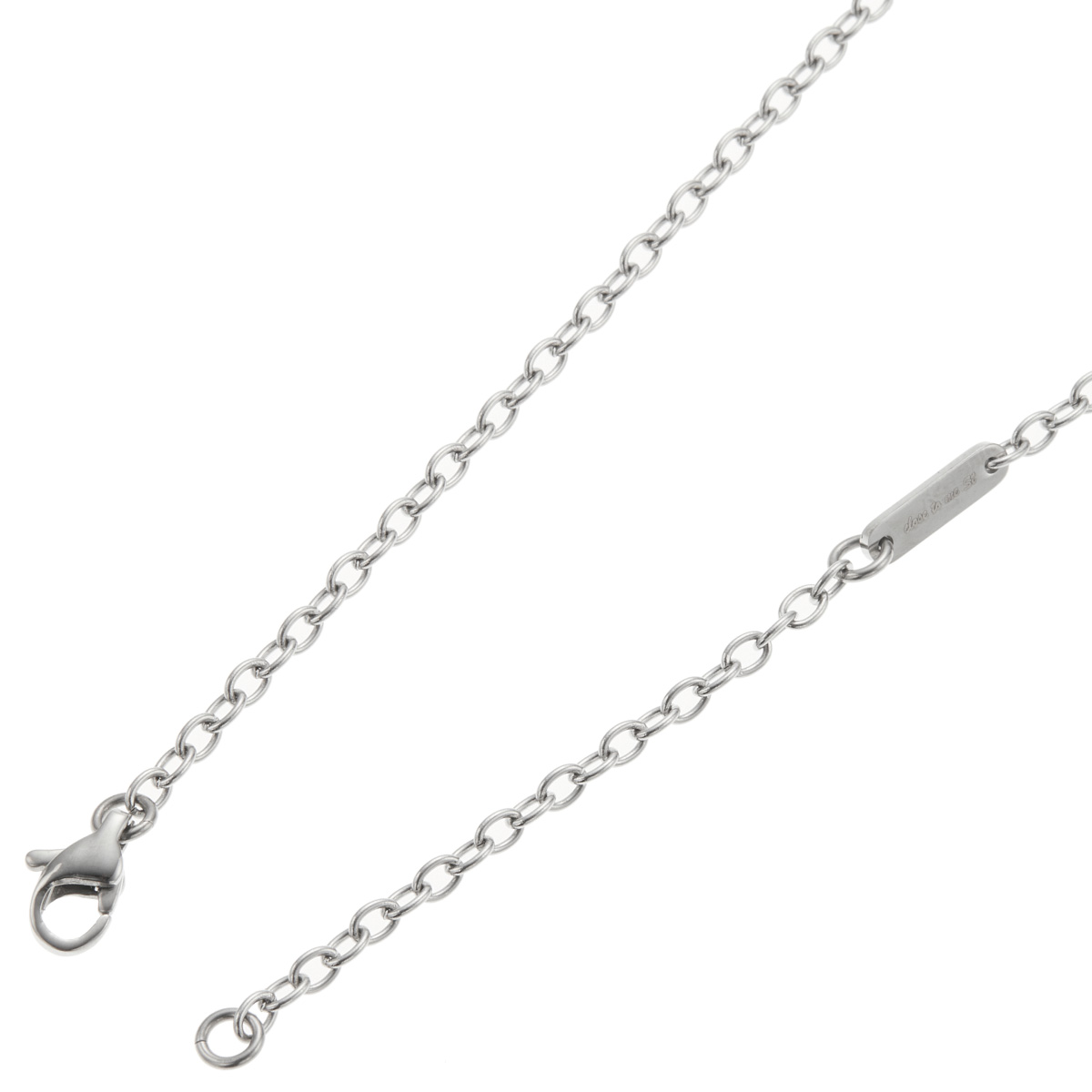 ネックレス ペンダント メンズ サージカルステンレス316L close to me st ダイヤモンド 彫刻 刻印 リング お肌に優しい 金属アレルギー対応 爆買の画像