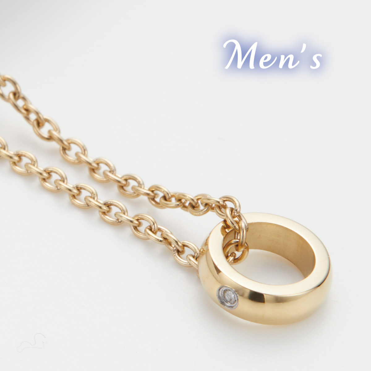 ペアネックレス ペンダント レディース close to me st サージカルステンレス316L ダイヤモンド ゴールド ミニリング 金属アレルギー対応 爆買の画像