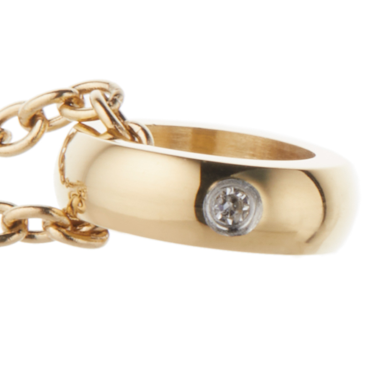 ネックレス ペンダント メンズ close to me st サージカルステンレス316L ダイヤモンド ゴールド ミニリング 金属アレルギー対応 爆買の画像