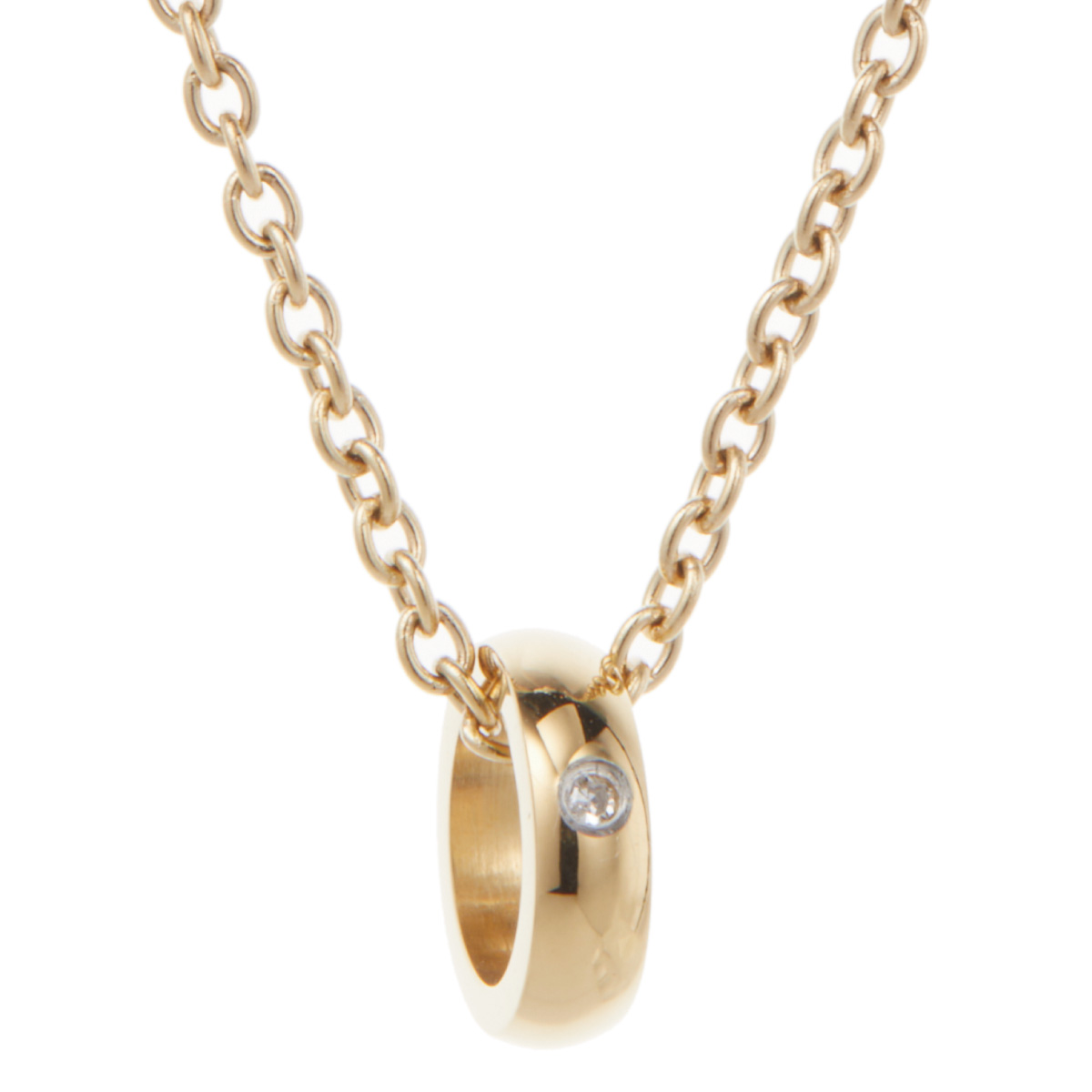 ネックレス ペンダント メンズ close to me st サージカルステンレス316L ダイヤモンド ゴールド ミニリング 金属アレルギー対応 爆買の画像