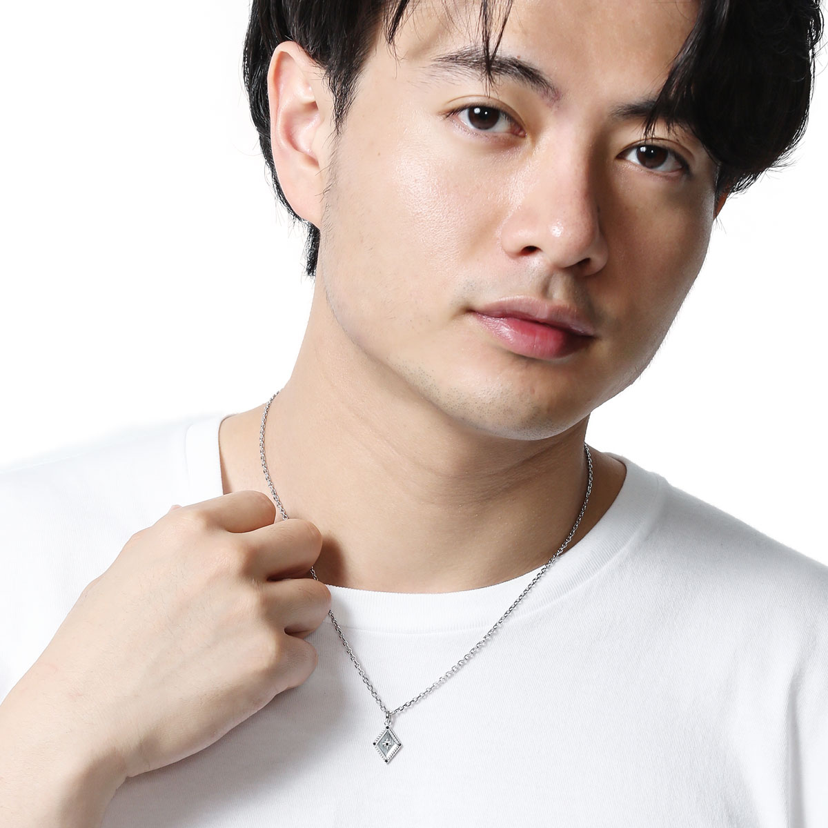 楽天市場】天然 ブラックダイヤモンド シルバー ネックレス