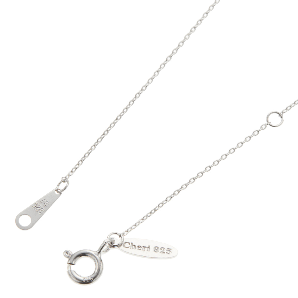 ネックレス ペンダント レディース シルバー925 キュービックジルコニア Cheri close to me 刻印 クロス パヴェ ミニ 金属アレルギー対応 彼女 爆買の画像