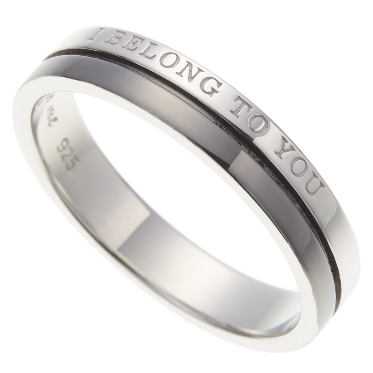 ペアリング Close To Me シルバー925 ダブルライン 愛の言葉 ブラック ピンクゴールド Ty Sr13 015bk Pg アクセサリーショップ Piena 通販 Yahoo ショッピング