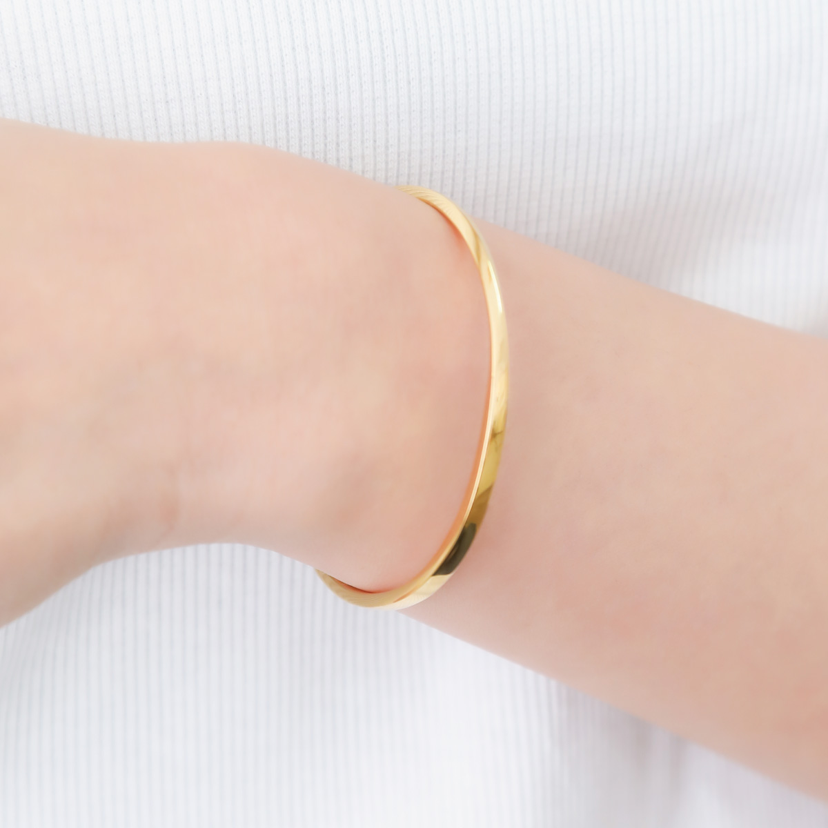 ペアバングル ペアブレスレット レディース close to me st サージカルステンレス316L ゴールド 彫刻 金属アレルギー対応 爆買の画像