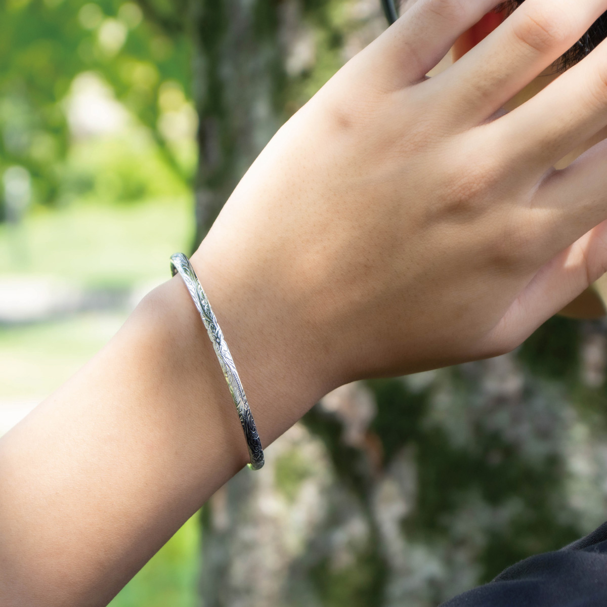 バングル ブレスレット メンズ シルバー925 close to me ハワイアン