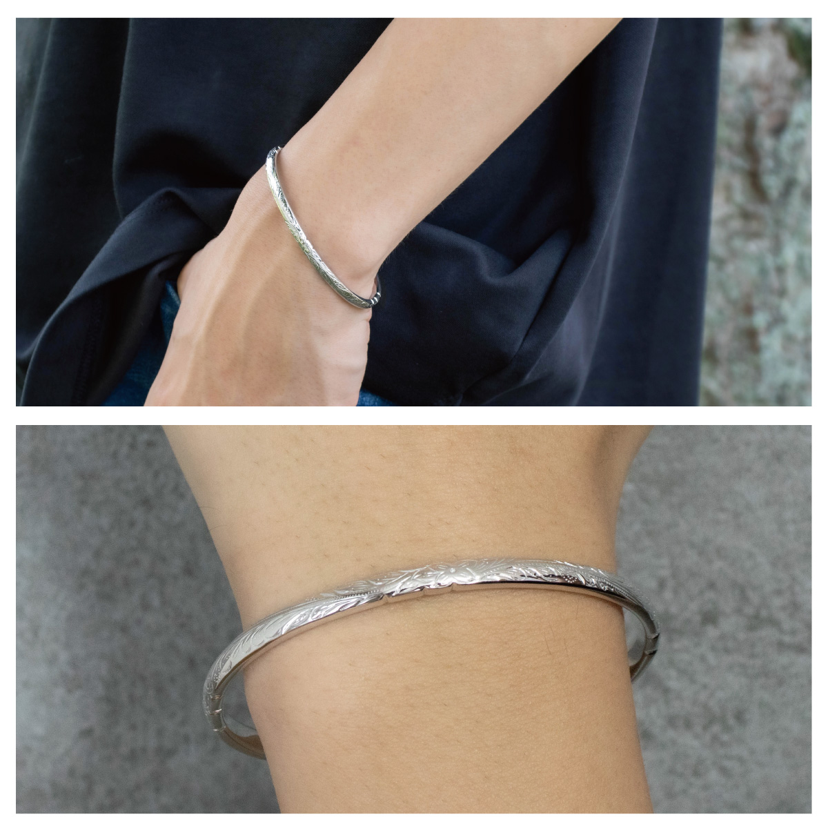 バングル ブレスレット メンズ シルバー925 close to me ハワイアン