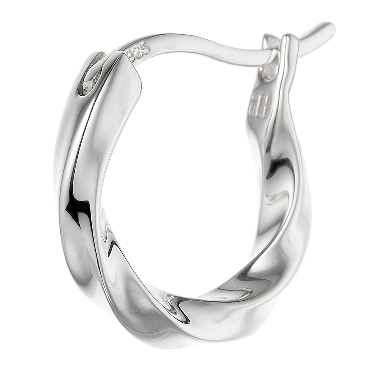 ピアス フープ レディース メンズ 刻印可能 片耳用 1個売り シルバー