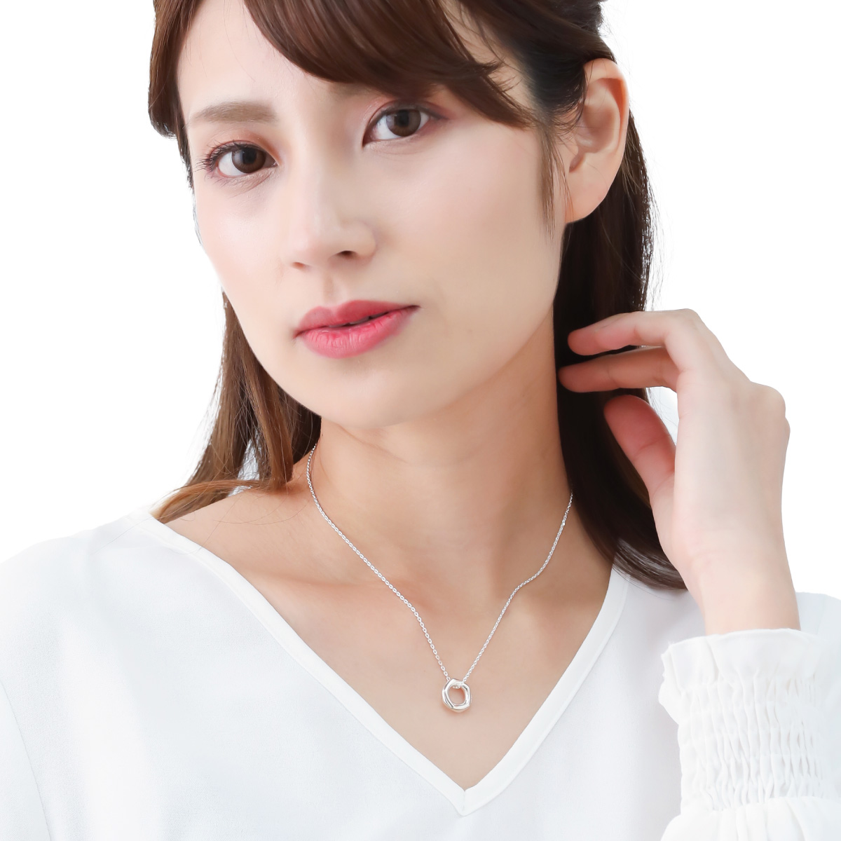 ネックレス ペンダント レディース メンズ シルバー925 六角形 リング