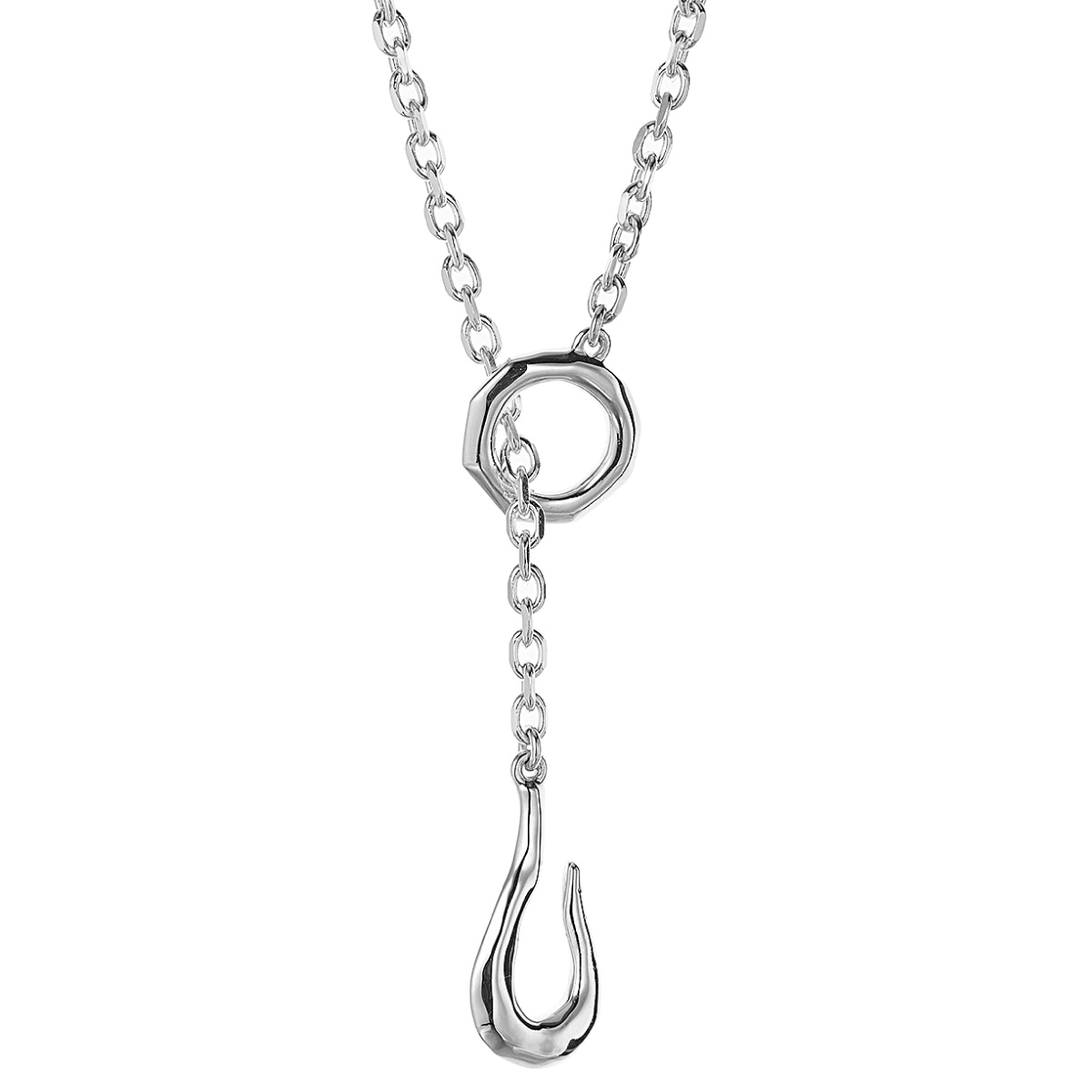 ネックレス レディース メンズ シルバー925 フック マンテルチェーン 