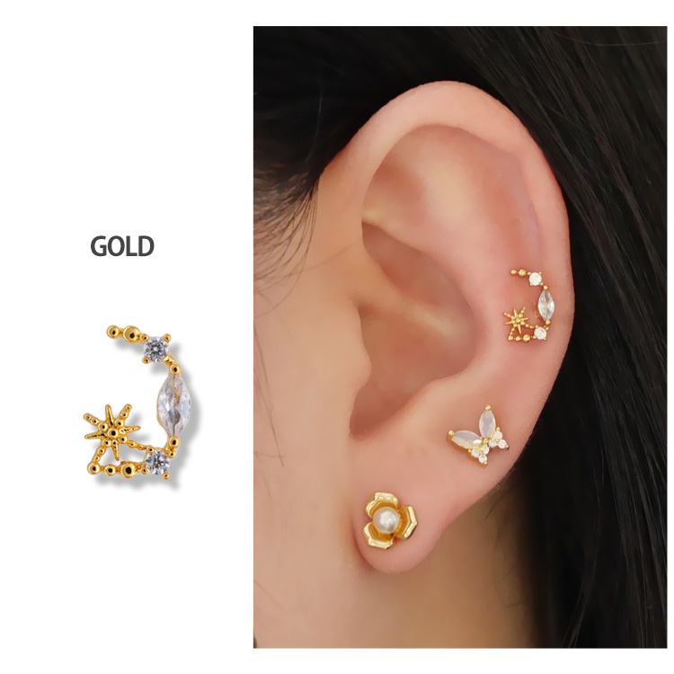 ボディピアス body pierce 20G 軟骨 かわいい おしゃれ シャイン