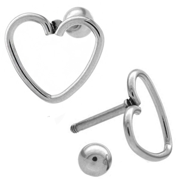 人気⭐️ピアス 箱あり ボディピアス Soeur de Nana フレームハートバーベル 16G ストレート