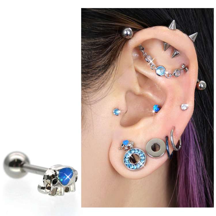 ボディピアス body pierce 16G 軟骨 かわいい おしゃれ ゾウさん