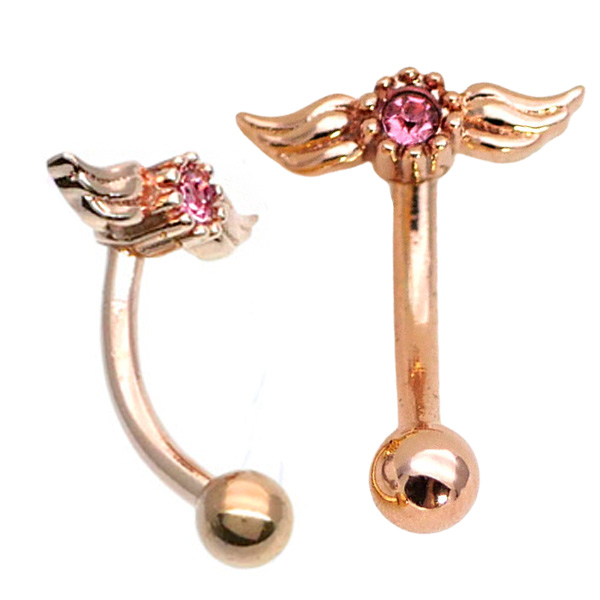 ボディピアス body pierce 16G 軟骨 かわいい おしゃれ エンジェル  