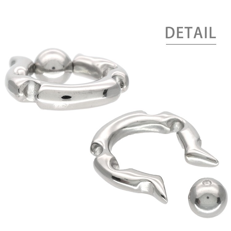 VIVIFY Body Pierce 8~9G シルバー オニキス Body Pierce/about9~8G w/gold - VIVIFY STORE