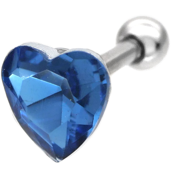 ボディピアス 16G Soeur de Nana カラフルハートバーベル ストレート