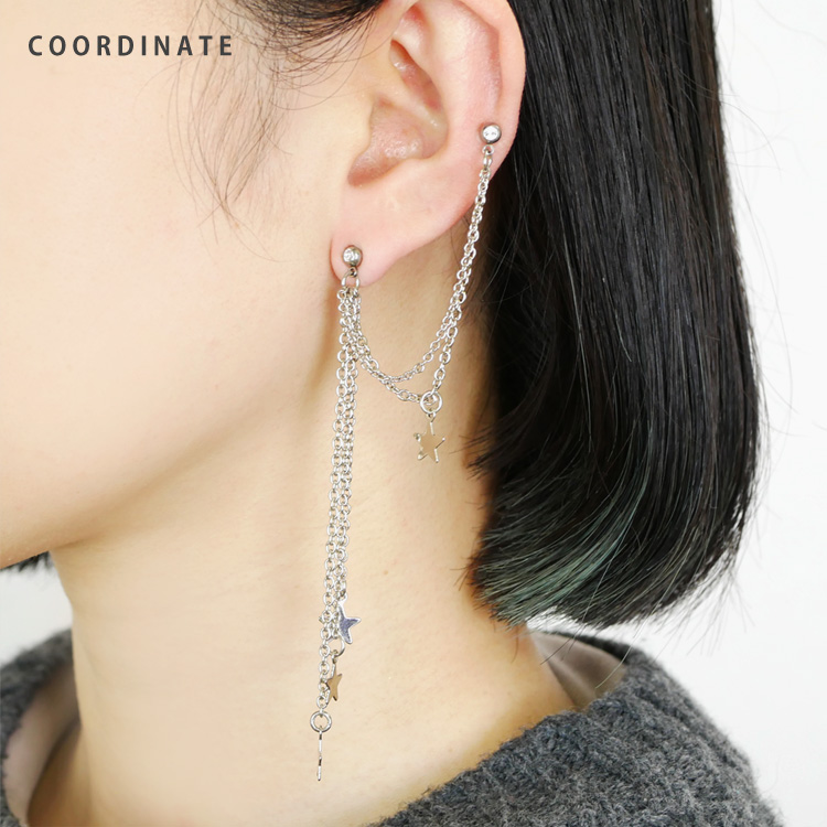 未使用新品　ピアス 1,000円ポッキリSALE ボディピアス ロングチェーンバーベル