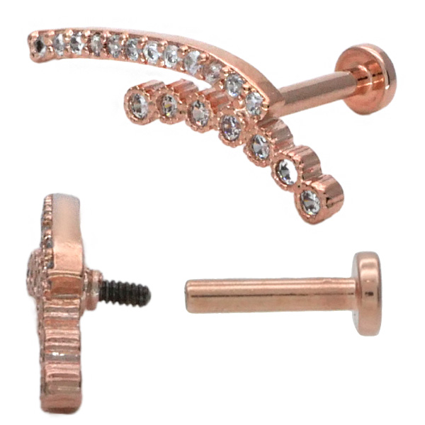 Runです。　ホエールテイルラウンドフラワーカービングピアス　ダブレット arc bijou pierce gold/silver p146 – uluu - jewelry & accessory -
