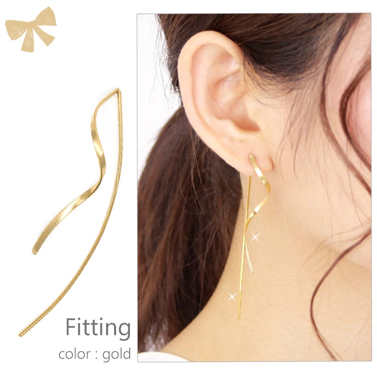 ボディピアス CHOU ツイストプレートアメリカンピアス 16G ボディー