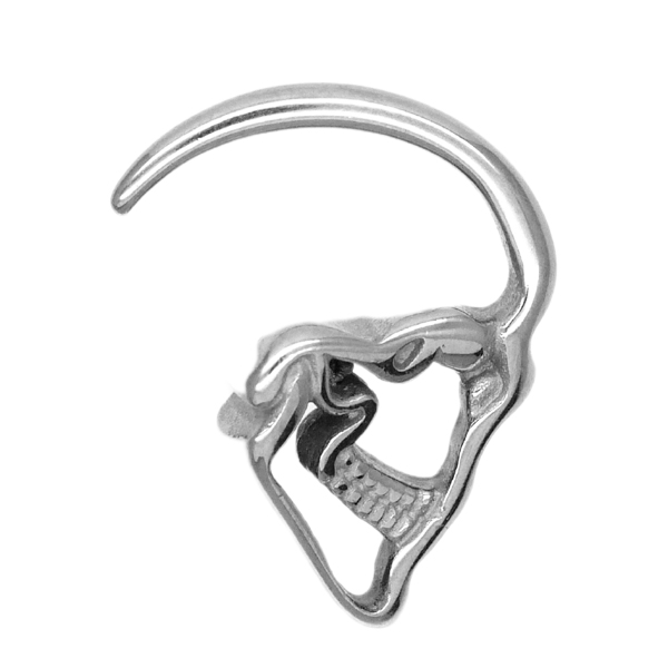 ボディピアス 透かしガイコツ スカルシャドウ 14G 12G 10G ボディー