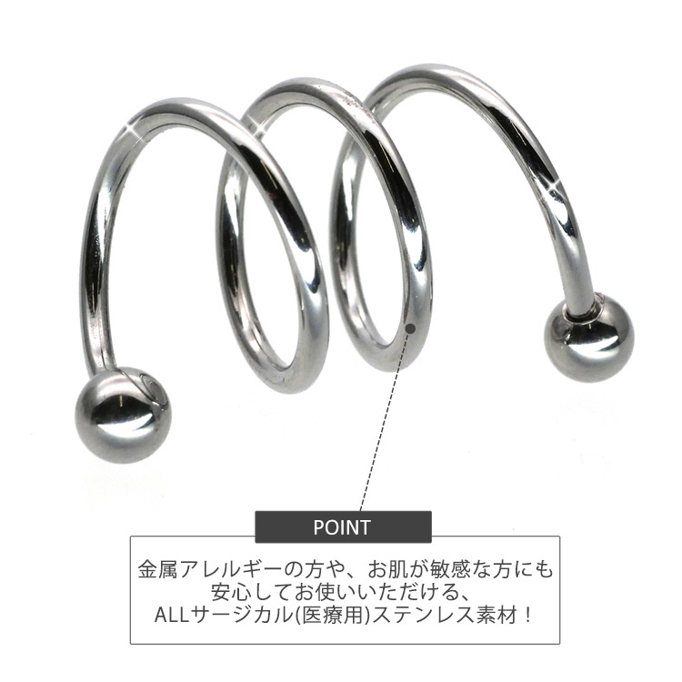 国内発送/著名人愛用☆OHTNYC☆トリプル スパイク ピアス☆ 国内発送/著名人愛用☆OHTNYC☆トリプル スパイク ピアス