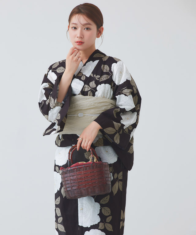 Pierrot（ピエロ） 浴衣 レディース 浴衣セット 兵児帯 帯セット 綿100