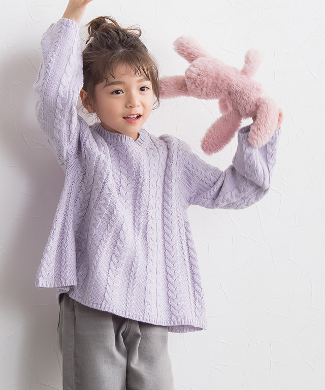 希少！！】 新品 ラルフローレン 長袖 女の子ニットセーター冬 白 