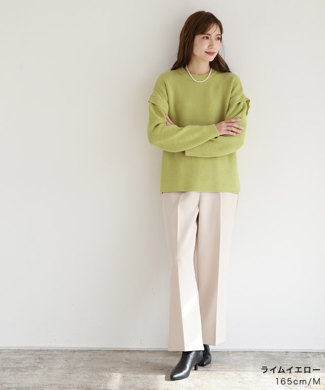 新品❤️アルチビオ❤️イエロー ロゴ入り クルーネックセーター 新品❤️アルチビオ❤️イエロー ロゴ入り クルーネックセーター