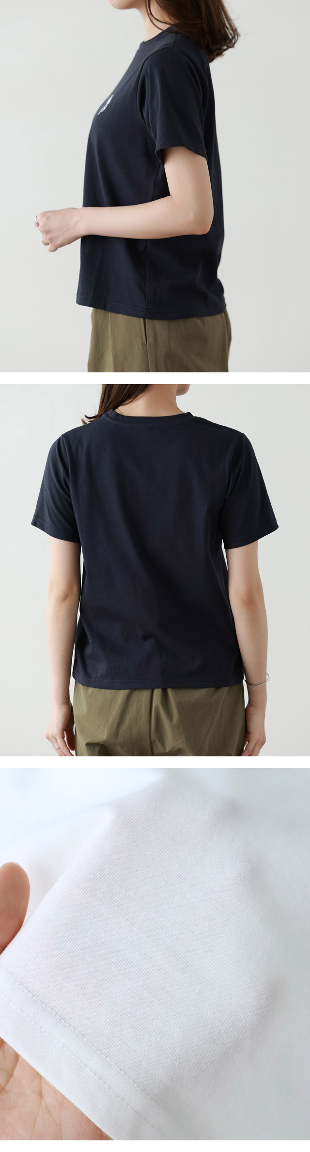 どこでもいっしょ ワンポイント刺繍Tシャツ(トロクロ) ホワイト