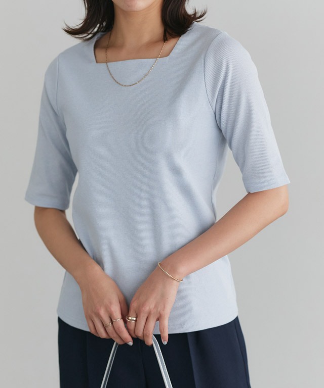 tシャツ ＣＬＥＦロゴスクエアネックカットソー レディース marvelous by Pierrot カットソー レディース Tシャツ トップス
