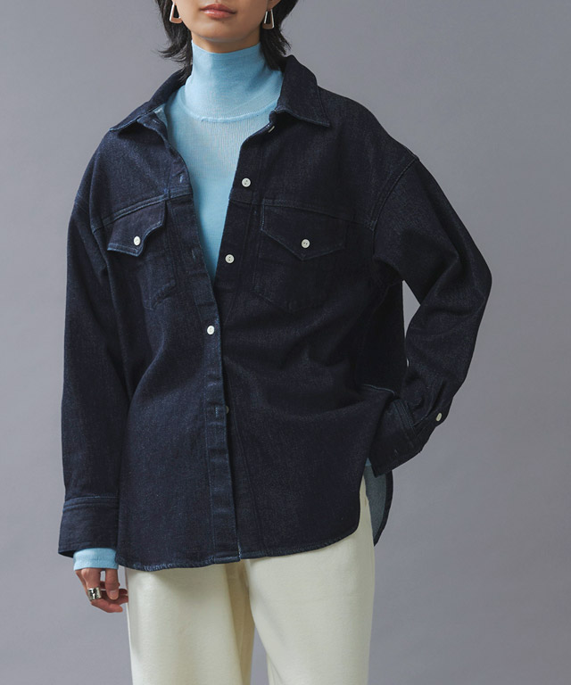 RASW ジャケット デニム シャツ トップス セットアップ 綿混