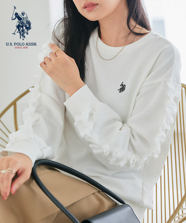 【U.S.POLO ASSN.】フリルスウェット