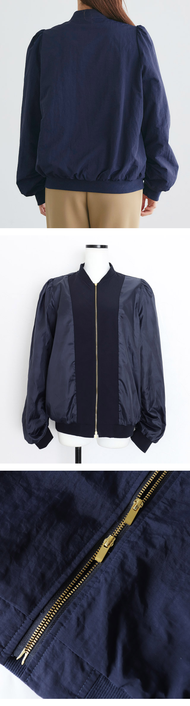 Pierrot（ピエロ） (決算セール) ブルゾン MA-1 アウター パフ袖