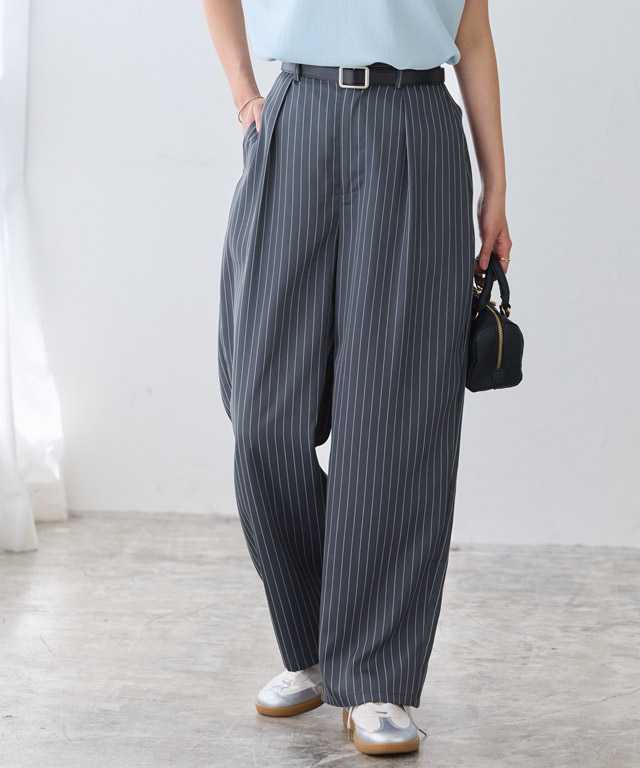 NEMETH 変形ウールスラックス No.20 Sサイズ ピエロパンツ 定番 Pierrot（ピエロ） (タイムセール) カーブパンツ レディース タック