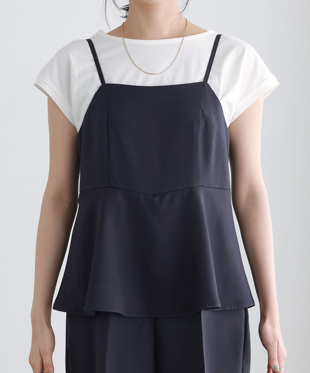 regleam ペプラムオールインワン　ネイビー　Sサイズ ペプラムオールインワン｜PEPLUM ALL IN ONEの通販｜regleam