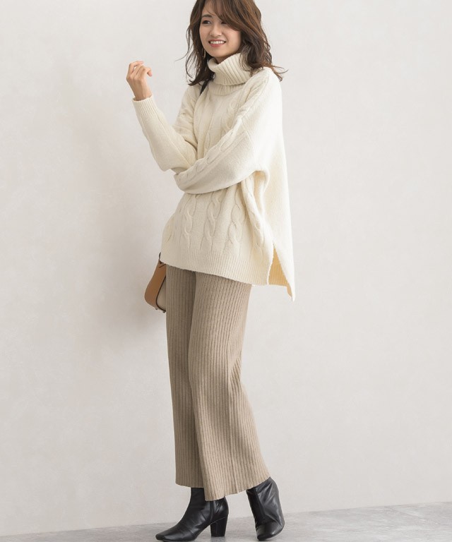 ゆう pierrot セット タイ付き袖オーガンジーペプラムセットアップ セットアップ