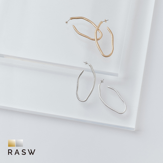 ピアス レディース アクセサリー オーバル モード マット RASW MD2