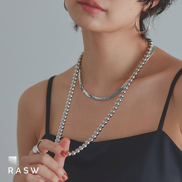 RASW トレンド シルバー ネックレス 大人 レディース MD2 爆買