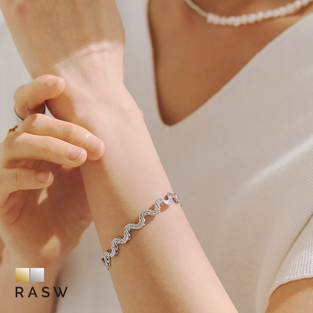 Yahoo! Yahoo!ショッピング(ヤフー ショッピング)ブレスレット アクセサリー チェーン ウェーブ レディース RASW あすつく MD2