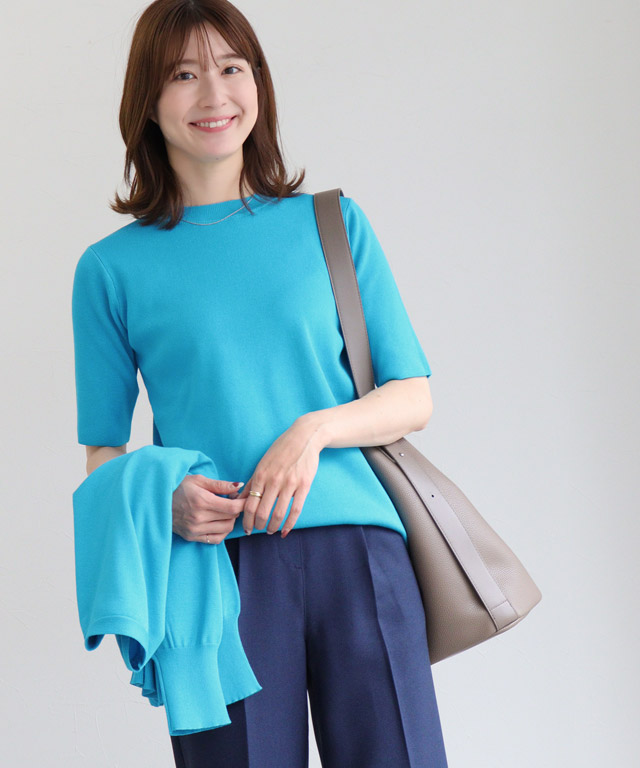 新品　未使用　BLUMARINE　ニット 大きいサイズ 透かし編ドルマンニットプルオーバー 通販【ニッセン】