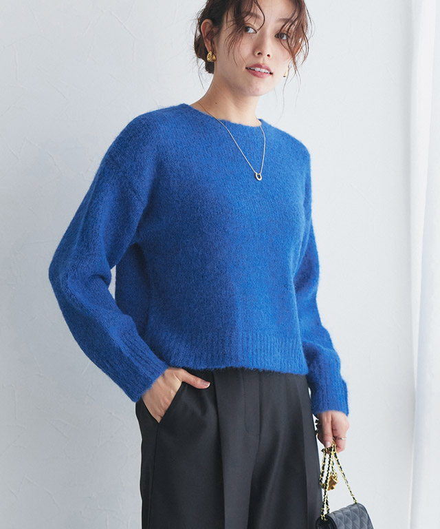 まとめ　極美品✨️トランスワーク リザード　ノーカラー ニット切替 スーツ XL PARIS DE AOUNE パリドゥアオウネ / スライバーニットオフ